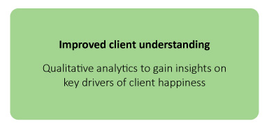 Improved client understanding