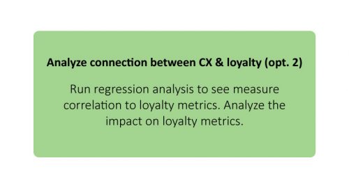 Analyse Connection between CX & Loyalty