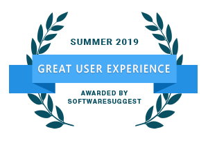 Summer 2019 - Great User Experience - Awarded by SoftwareSuggest
